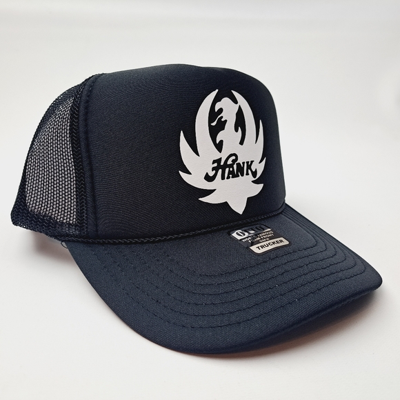 Hank Williams Jr. Bocephus Foam Trucker Mesh Snapback Cap Hat Black new - Picture 3 of 4